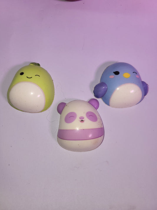 Cute Squishy Toy Bundle – Kawaii Watermelon, Pig, Duck & Animal Figures – Stress Relief Lot