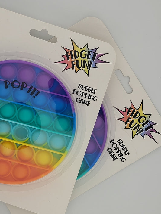 Fidget Fun! 3-Pack Bubble Popping Game Set – Rainbow & Unicorn Shapes – Stress Relief Toy 🦄🌈