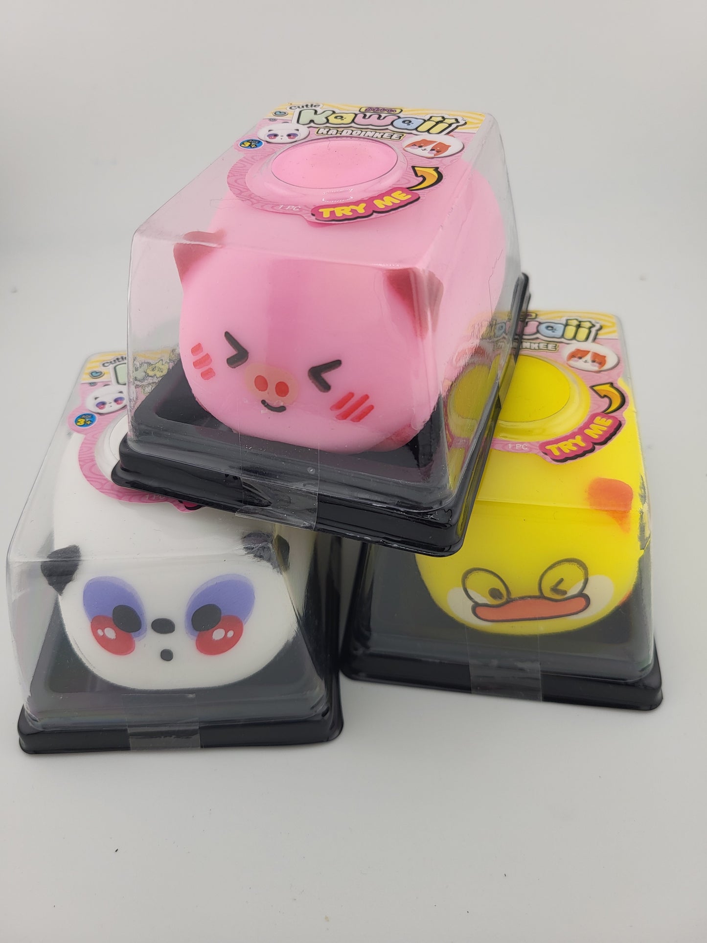 Cutie Kawaii Ka-Doinkee 3-Pack – Squishy Fidget Toys Bundle (JA-RU 2024)