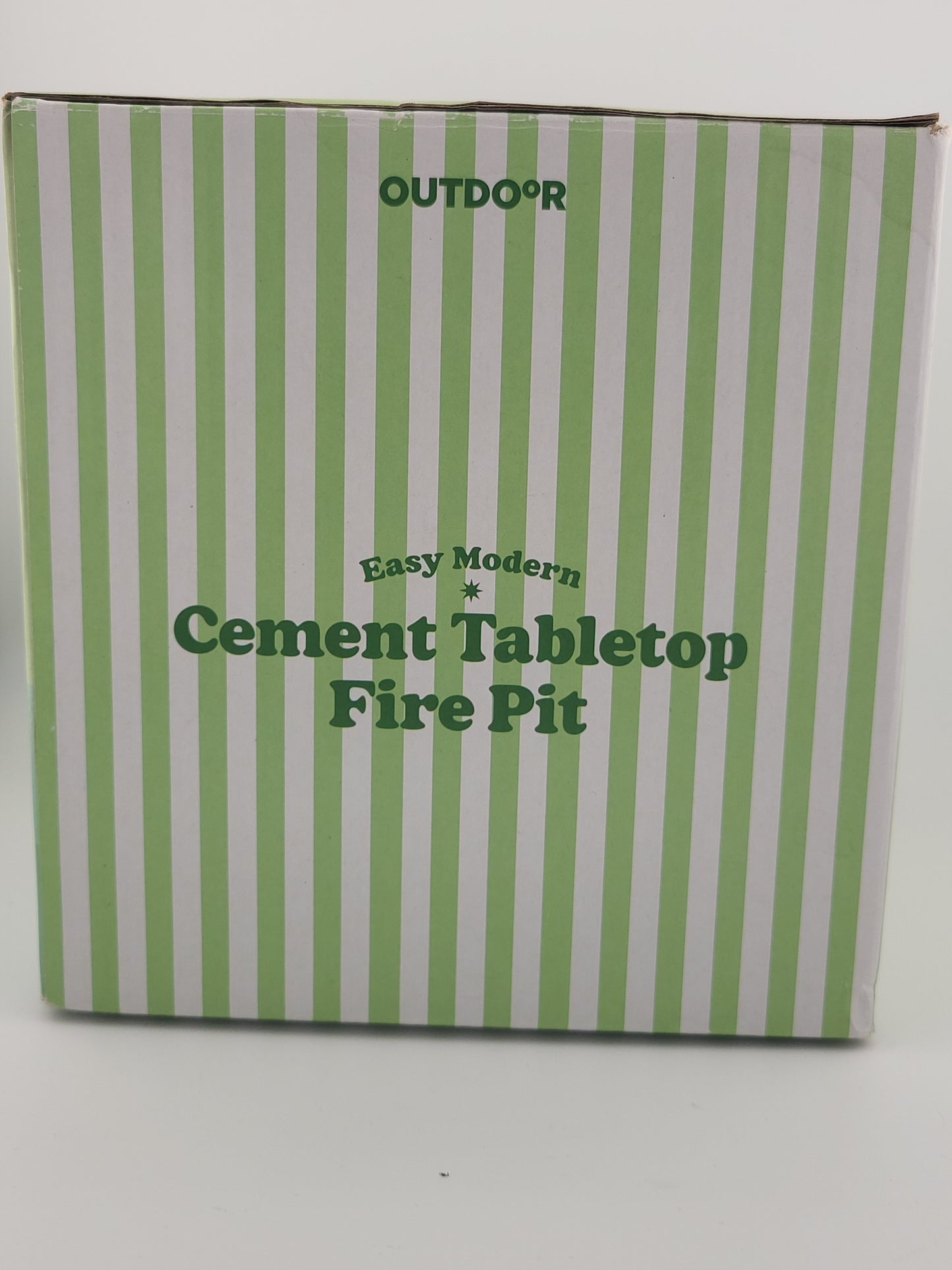 🔥 Easy Modern Cement Tabletop Fire Pit – Outdoor Mini Fire Bowl (5” Diameter) | Gray Concrete Design | by OUTDOoR