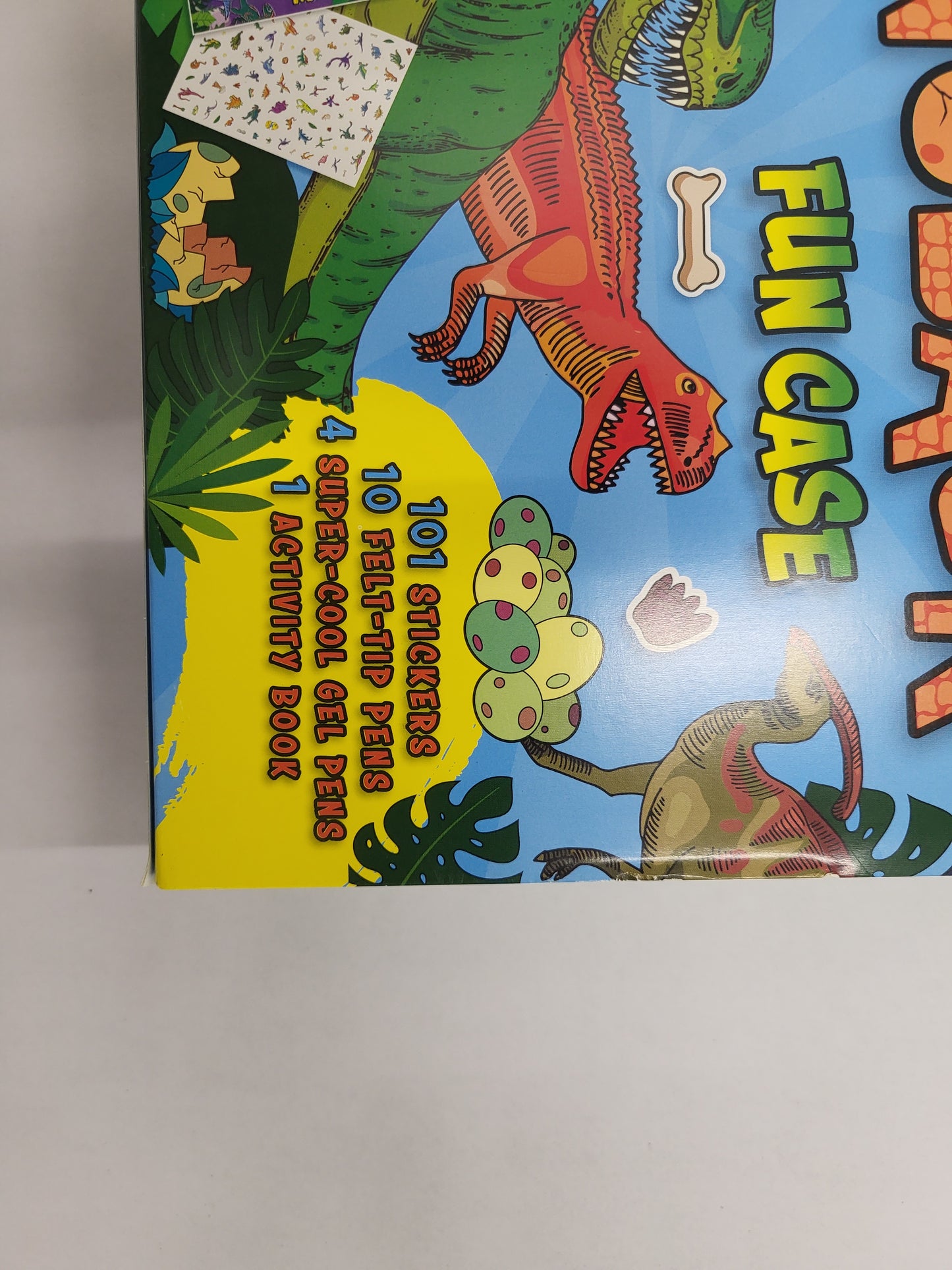 🦖 Dinosaur Fun Case – Sticker, Pen & Activity Kit (Color & Carry Set)