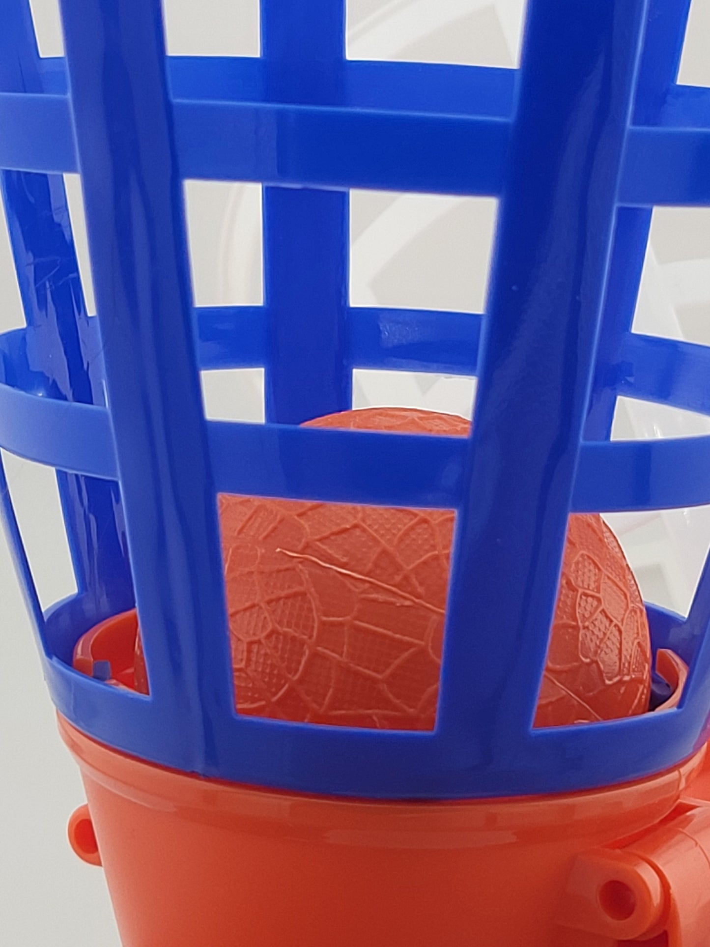 🏐 Catch Ball Toss Game Set – 2 Launchers + 1 Ball | Outdoor Family Fun Toy | Blue & White Baskets w/ Orange Handles