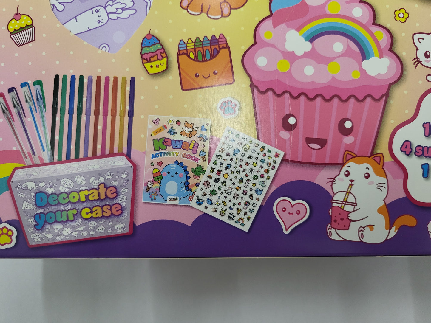 🌈 Kawaii Fun Case – Sticker, Pen & Activity Kit (Color & Carry Set)