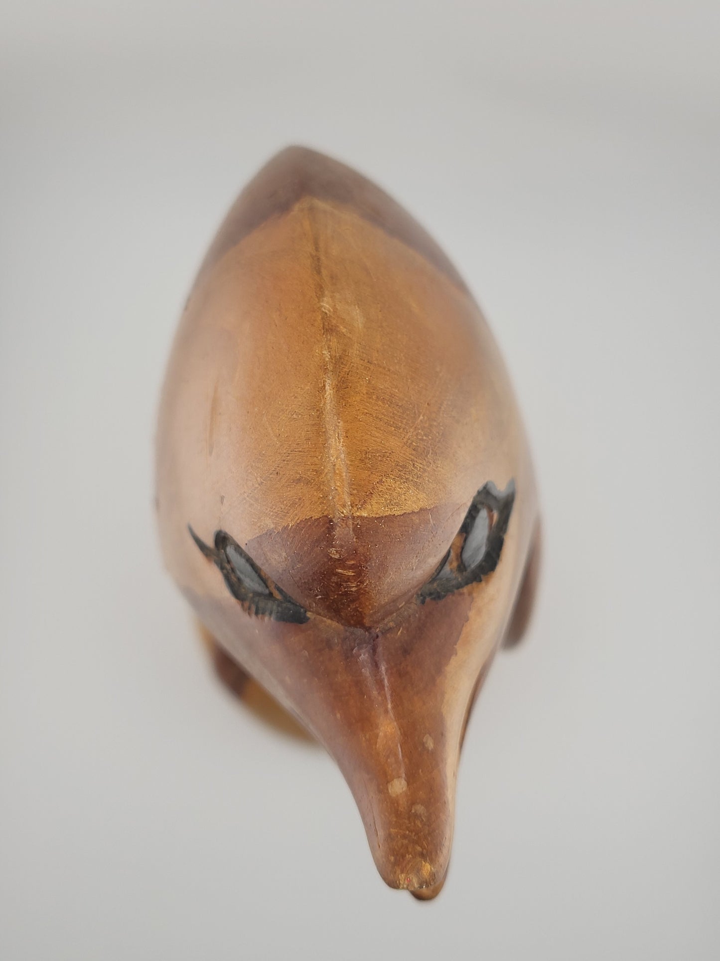 🌊 Hand-Carved Wooden Dolphin Statue – Authentic Jamaican Art Décor