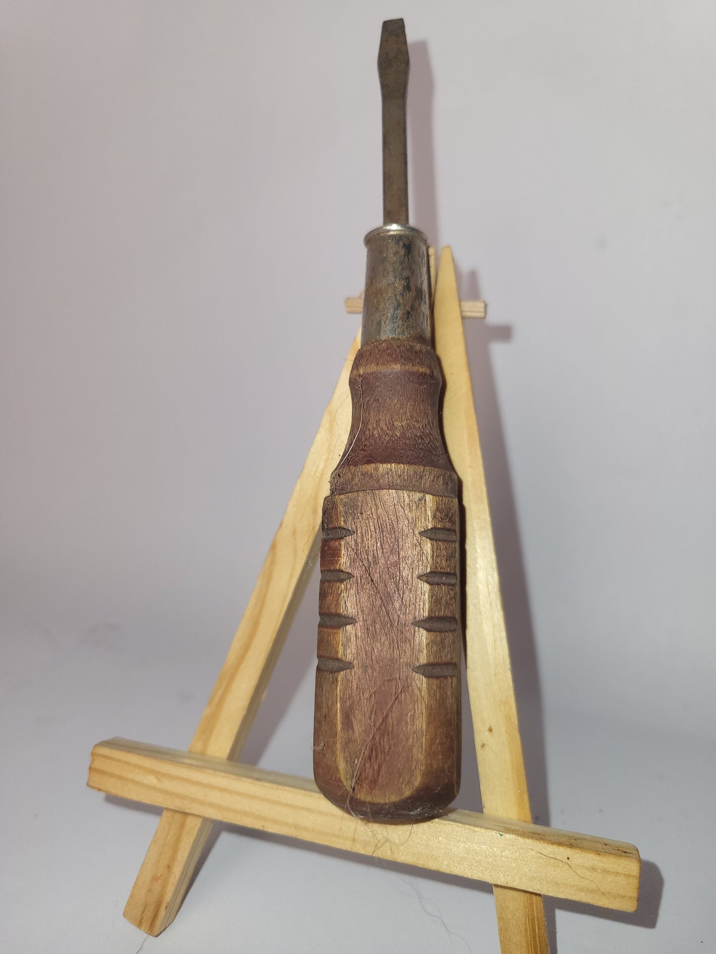🪚 Vintage Wooden Handle Flathead Screwdrivers (Set of 2) – Rustic Hand Tools