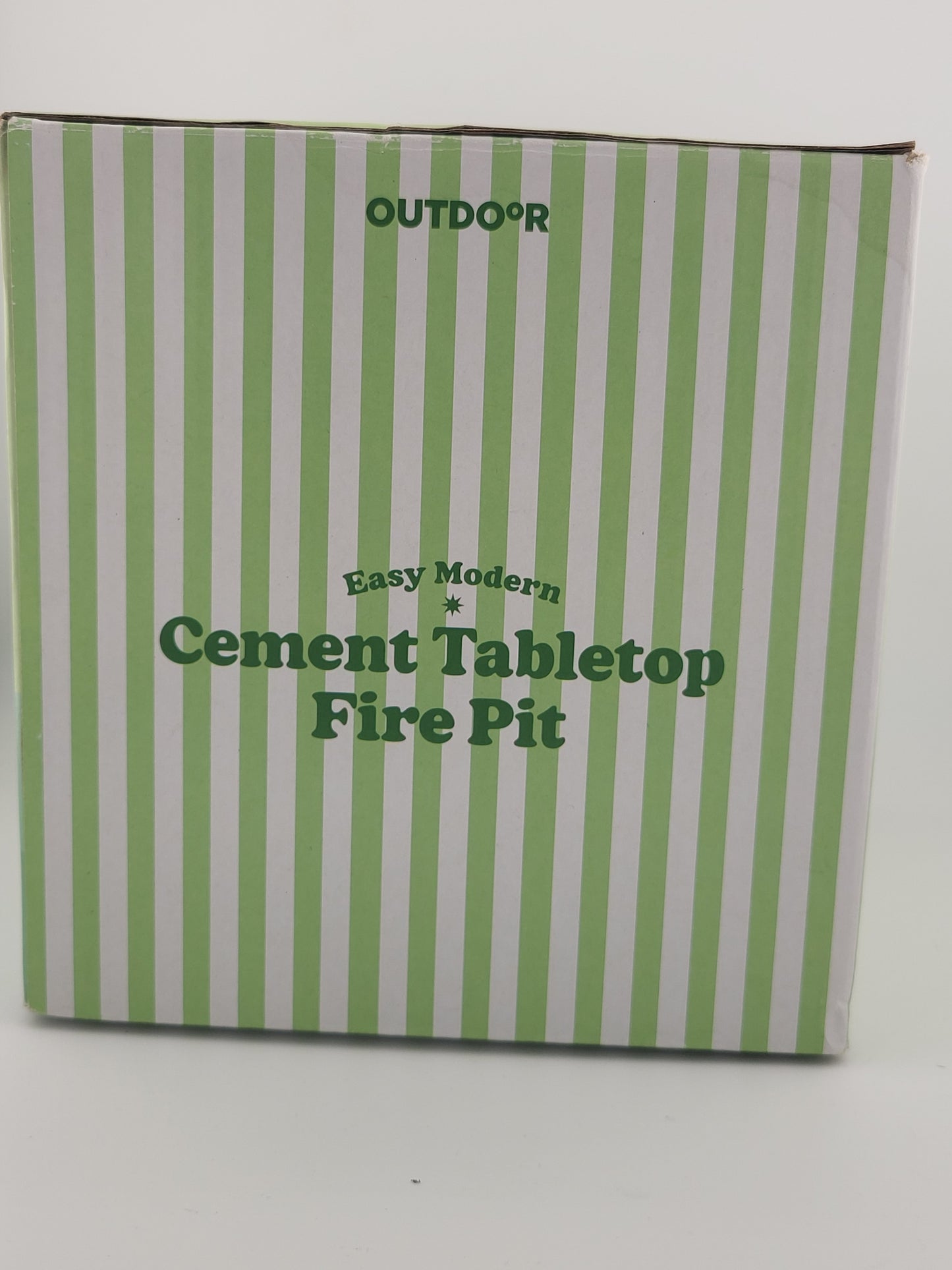 🔥 Easy Modern Cement Tabletop Fire Pit – Outdoor Mini Fire Bowl (5” Diameter) | Gray Concrete Design | by OUTDOoR