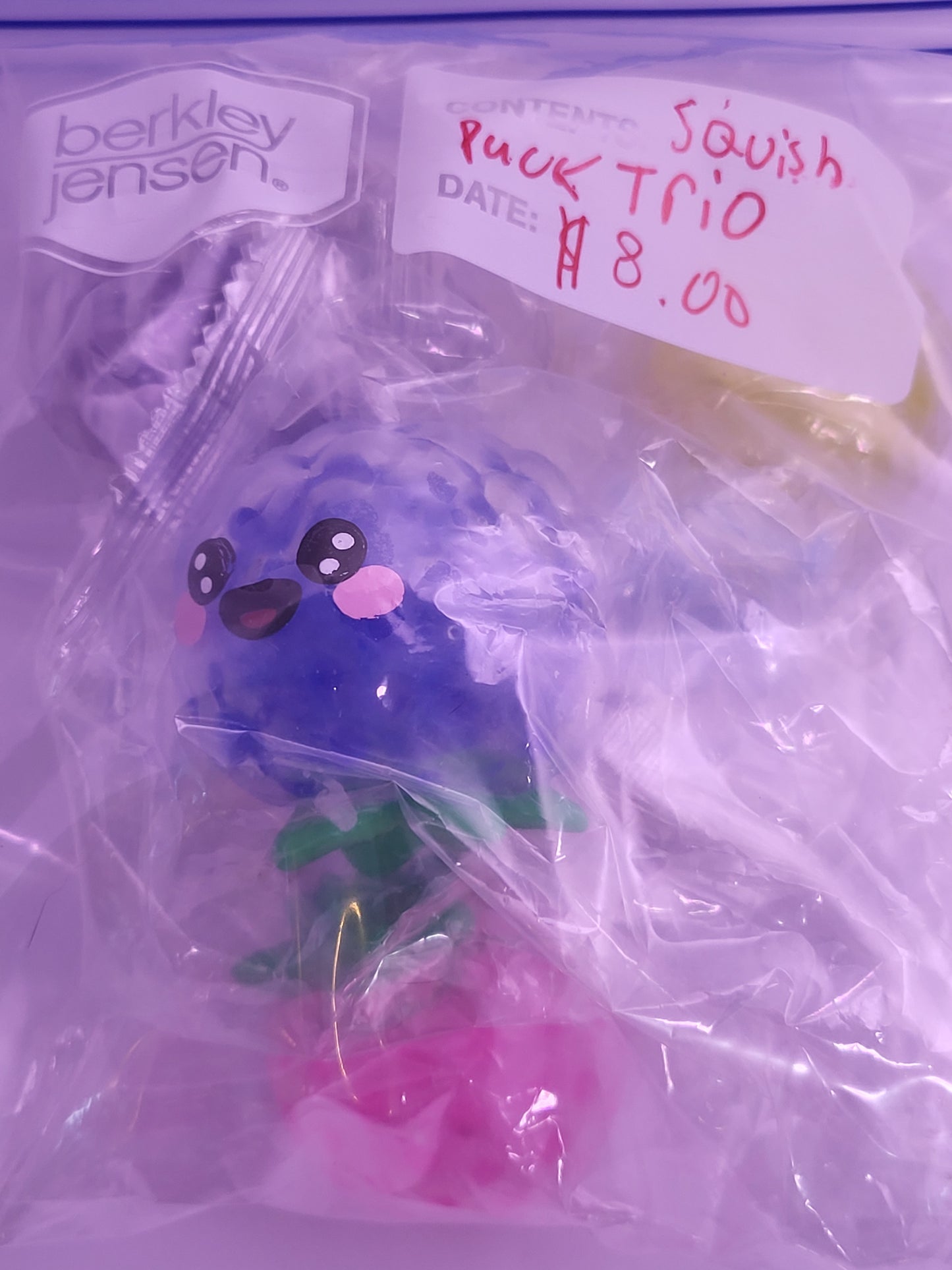 SquishPack Trio + MYSTERY 4TH Squishy – Cute Fruit Stress Toys
