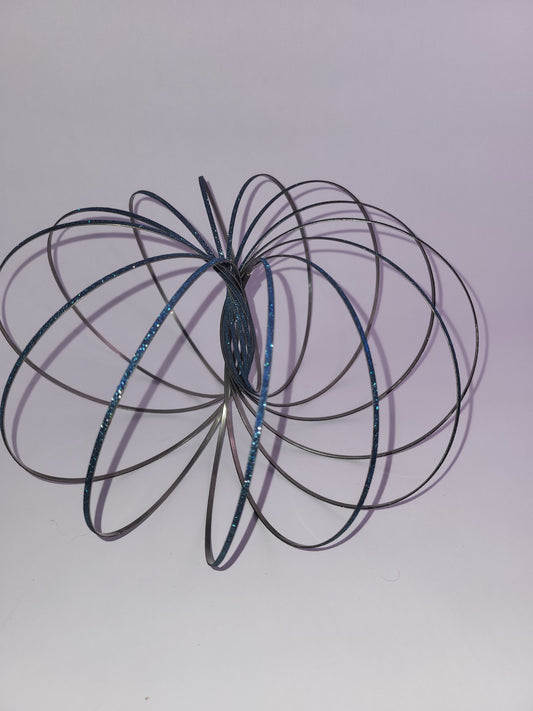 Magic Flow Ring Kinetic Spring Toy – Blue