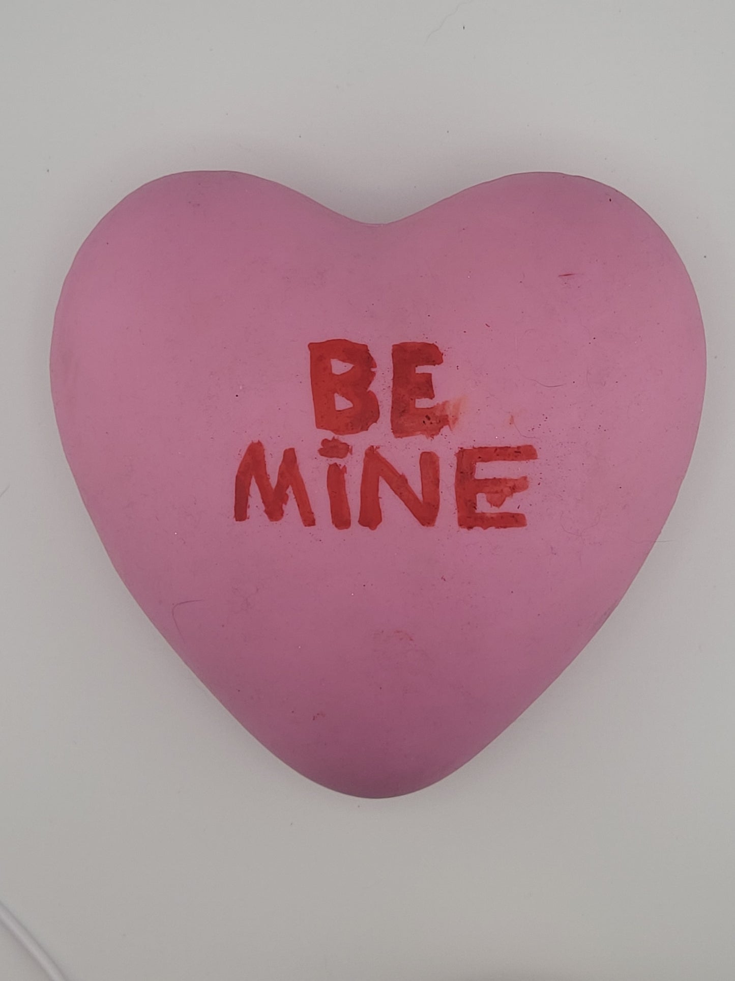 💝 Valentine’s Day Gift Set – Plush Otter, Pink “Be Mine” Heart & Pastel Lamp