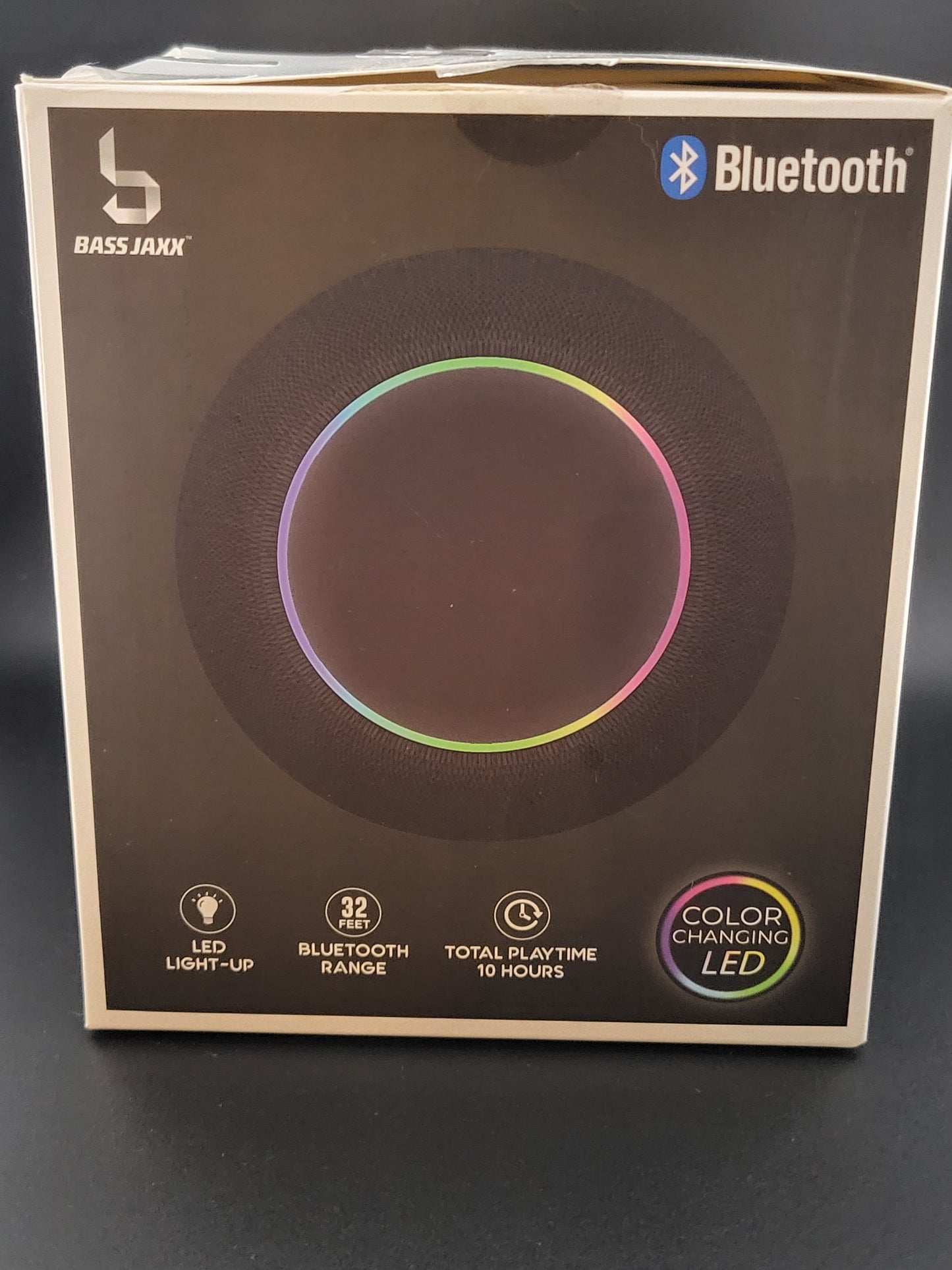 🔊 Bass Jaxx Radiant LED Wireless Speaker – Color-Changing Bluetooth Sound Experience