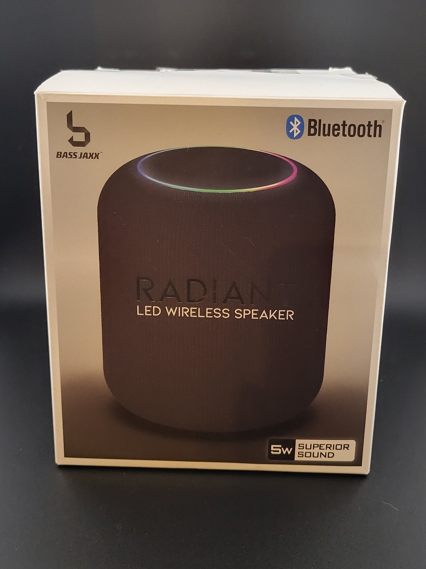 🔊 Bass Jaxx Radiant LED Wireless Speaker – Color-Changing Bluetooth Sound Experience