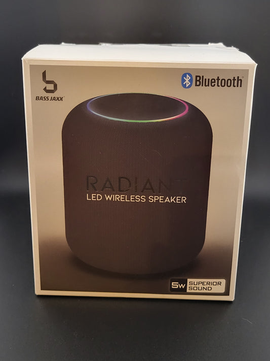 🔊 Bass Jaxx Radiant LED Wireless Speaker – Color-Changing Bluetooth Sound Experience
