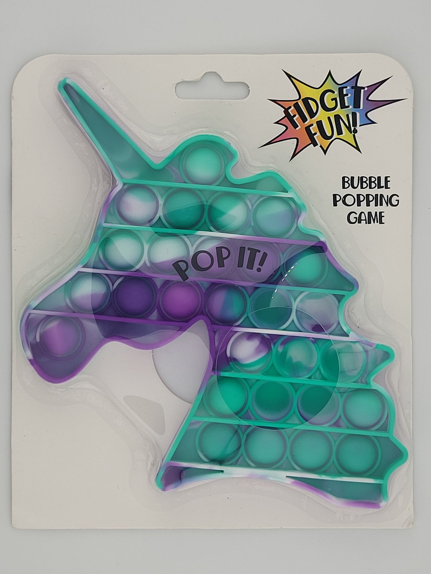 Fidget Fun! 3-Pack Bubble Popping Game Set – Rainbow & Unicorn Shapes – Stress Relief Toy 🦄🌈