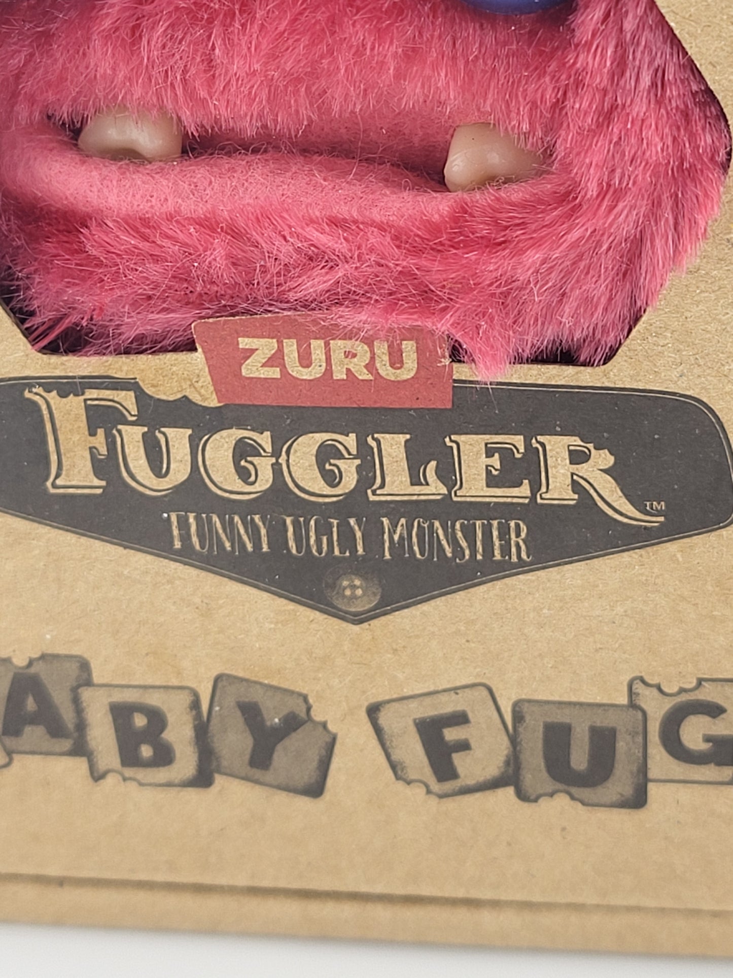 👹 ZURU Fuggler Baby Fugg Plush – Funny Ugly Monster (Pink) | Series | 4+