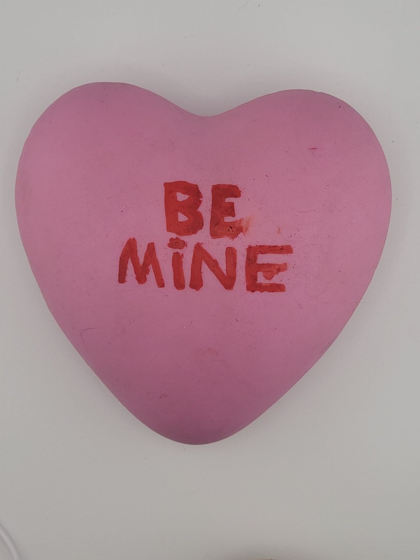 💝 Valentine’s Day Gift Set – Plush Otter, Pink “Be Mine” Heart & Pastel Lamp