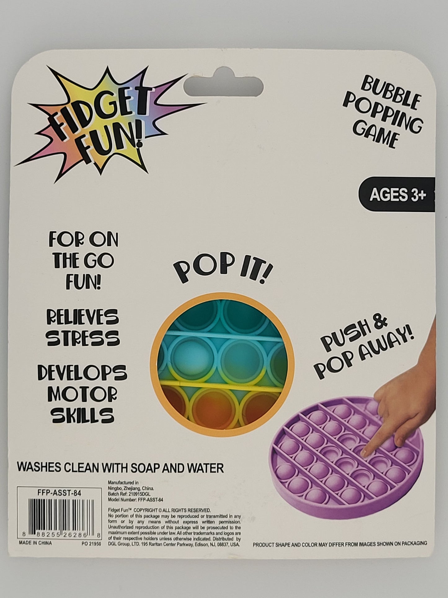 Fidget Fun! 3-Pack Bubble Popping Game Set – Rainbow & Unicorn Shapes – Stress Relief Toy 🦄🌈