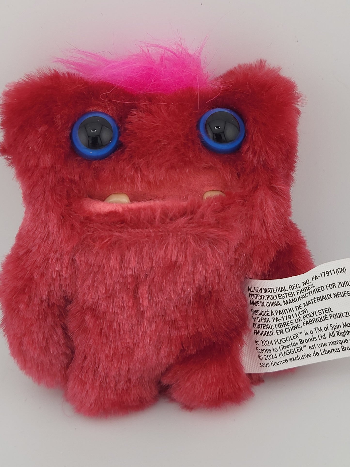 👹 ZURU Fuggler Baby Fugg Plush – Funny Ugly Monster (Pink) | Series | 4+