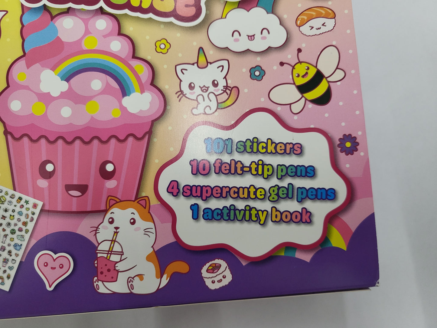 🌈 Kawaii Fun Case – Sticker, Pen & Activity Kit (Color & Carry Set)