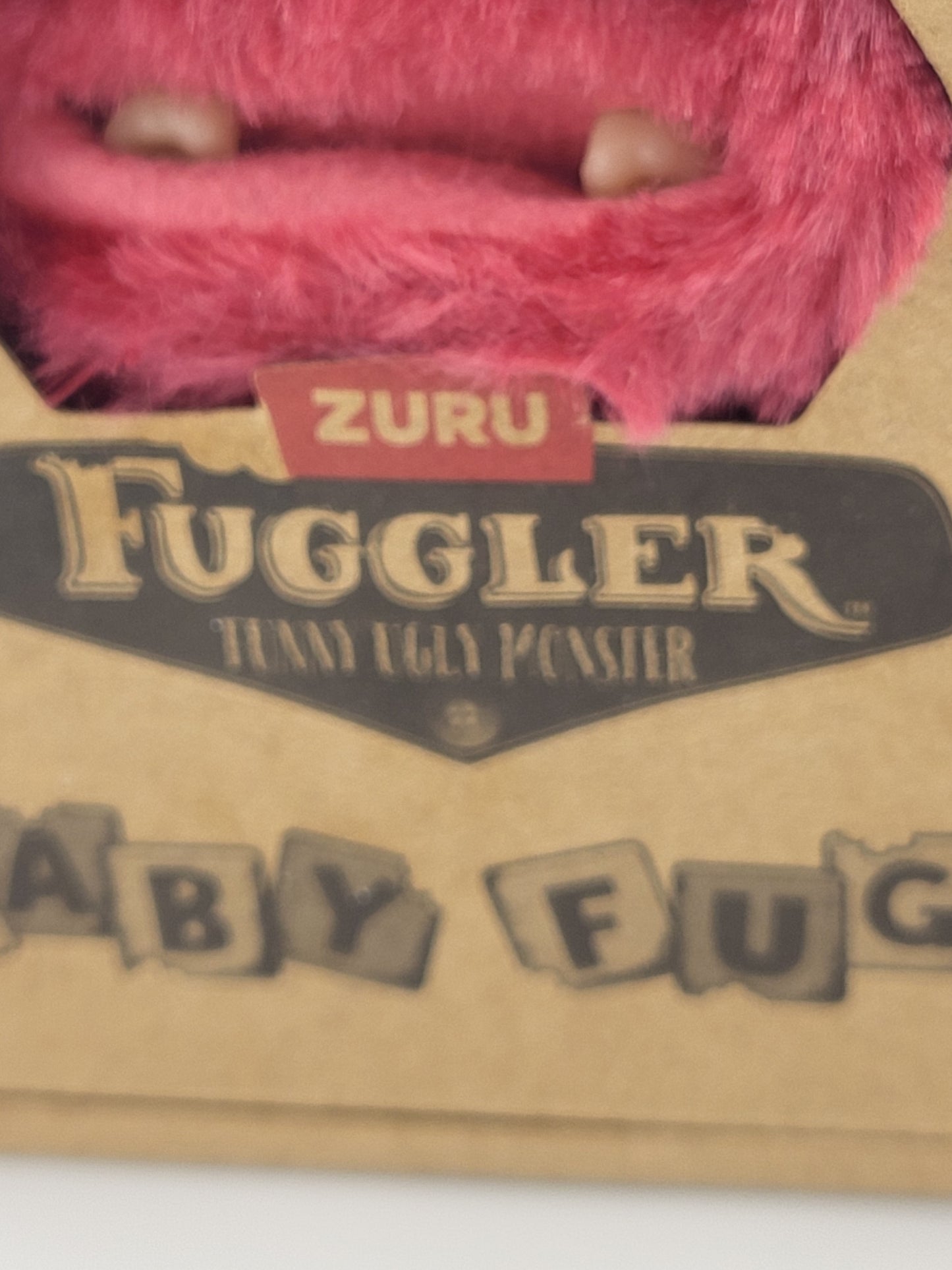 👹 ZURU Fuggler Baby Fugg Plush – Funny Ugly Monster (Pink) | Series | 4+