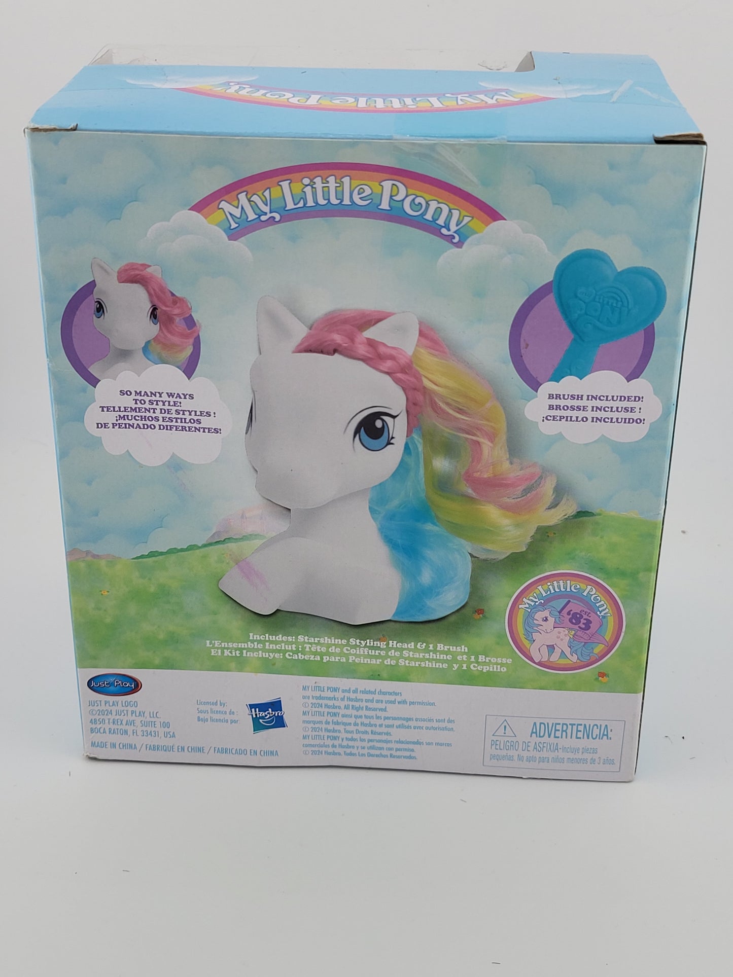 🌈 My Little Pony Starshine Styling Head With Brush – Retro Edition