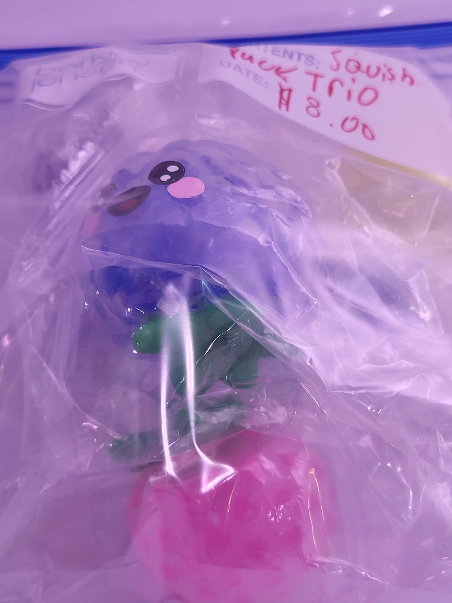 SquishPack Trio + MYSTERY 4TH Squishy – Cute Fruit Stress Toys